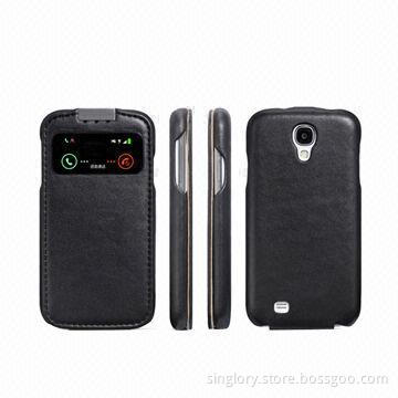 Genuine Leather Case for Samsung Galaxy S4 i9500, with Open Window Multi-color at Your Choice